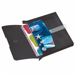 Herlitz Sammelbox A4 PP Rückenbreite 4cm, opak schwarz