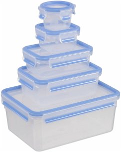 Emsa Food Clip&Close 508568 5er Set transparent/blau