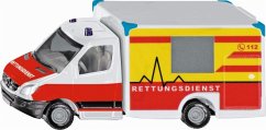 SIKU 1536 - Rettungswagen, rot/gelb/weiß