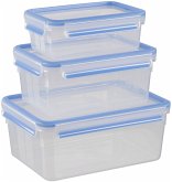 Emsa Food Clip&Close 508567 3er Set transparent/blau