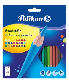 Pelikan Buntstifte sechseckig, 24er Set