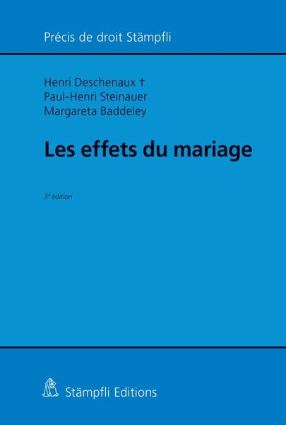 Les effets du mariage (eBook, PDF)