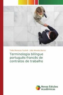 Terminologia bilíngue português-francês de contratos de trabalho - Facirolli, Talita Menezes;Barros, Lidia Almeida