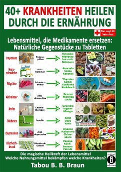 40+ Krankheiten heilen durch die Ernährung - Lebensmittel, die Medikamente ersetzen: Natürliche Gegenstücke zu Tabletten - Braun, Tabou Banganté Blessing