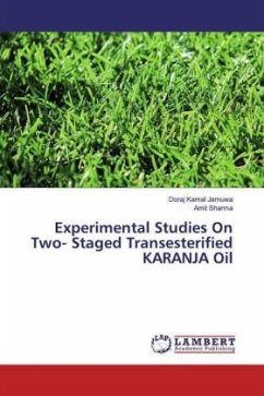 Experimental Studies On Two- Staged Transesterified KARANJA Oil - Jamuwa, Doraj Kamal;Sharma, Amit