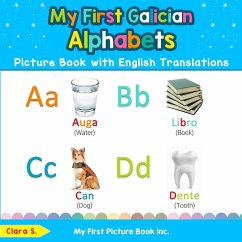 Cover My First Galician Alphabets Picture Book with English Translations