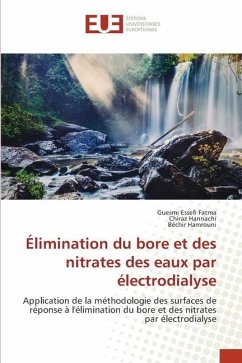 Élimination du bore et des nitrates des eaux par électrodialyse - Fatma, Guesmi Essefi;Hannachi, Chiraz;Hamrouni, Béchir