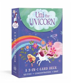 Uni the Unicorn: A 3-In-1 Card Deck: Card Games Include Go Fish, Concentration, and Snap - Krouse Rosenthal, Amy