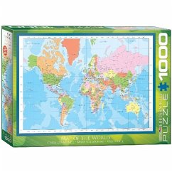 Eurographics 6000-1271 - Weltkarte , Puzzle, 1.000 Teile