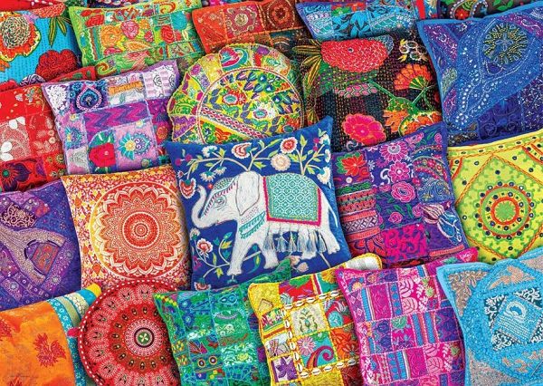 Eurographics 6000-5470 - Indische Kissen , Puzzle, 1.000 Teile