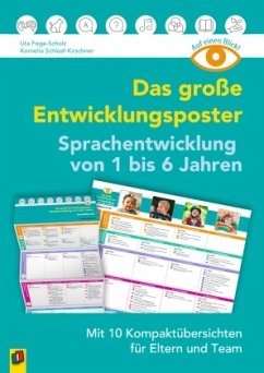 Das große Entwicklungsposter - Sprachentwicklung von 1 bis 6 Jahren - Schlaaf-Kirschner, Kornelia;Fege-Scholz, Uta