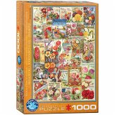 Eurographics 6000-0806 - Blumen Saatgutkataloge , Puzzle, 1.000 Teile