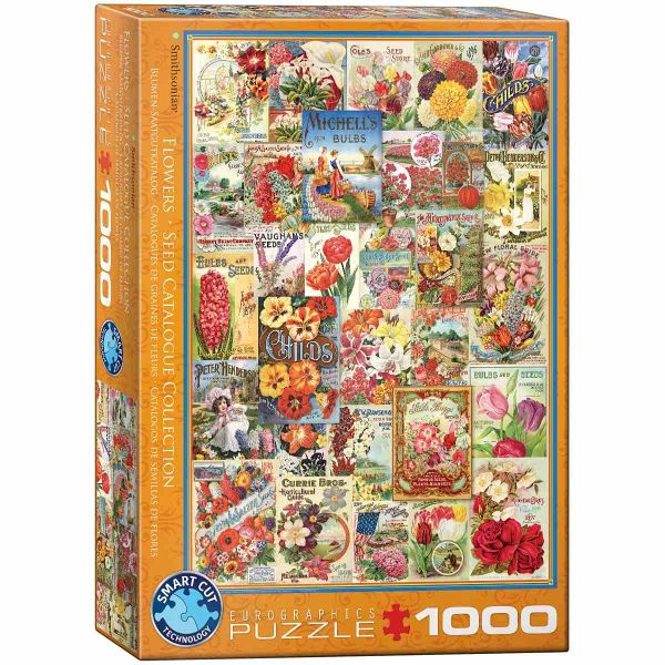 Eurographics 6000-0806 - Blumen Saatgutkataloge , Puzzle, 1.000 Teile Eurographics 6000-0806 - Blumen Saatgutkataloge , Puzzle, 1.000 Teile