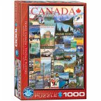 Eurographics 6000-0778 - Reise Kanada Vintage Poster, Puzzle, 1.000 Teile Eurographics 6000-0778 - Reise Kanada Vintage Poster, Puzzle, 1.000 Teile