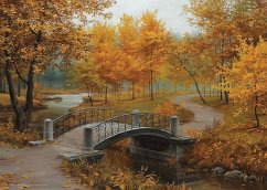 Eurographics 6000-0979 - Herbst im alten Park von Eugene Lushpin , Puzzle, 1.000 Teile