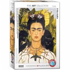 Eurographics 6000-0802 - Selbstbildnis mit Dornenhalsketten und Kolibri von Frida Kahlo , Puzzle, 1.000 Teile