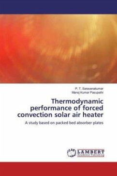 Thermodynamic performance of forced convection solar air heater