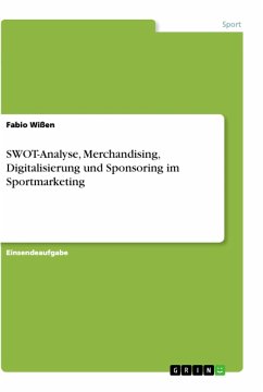 SWOT-Analyse, Merchandising, Digitalisierung und Sponsoring im Sportmarketing - Wißen, Fabio