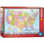 Eurographics 6000-0788 - Karte der Vereinigten Staaten von Amerika, Puzzle