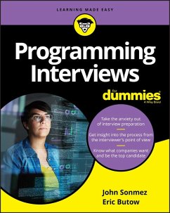 Programming Interviews For Dummies (eBook, ePUB) - Sonmez, John; Butow, Eric