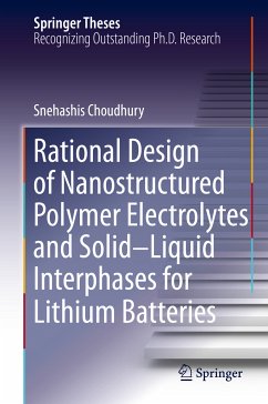 Rational Design of Nanostructured Polymer Electrolytes and Solid–Liquid Interphases for Lithium Batteries (eBook, PDF) - Choudhury, Snehashis