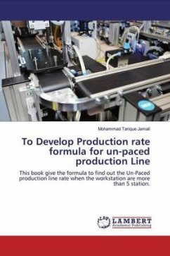 To Develop Production rate formula for un-paced production Line