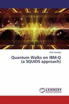 Quantum Walks on IBM-Q (a SQUIDS approach)