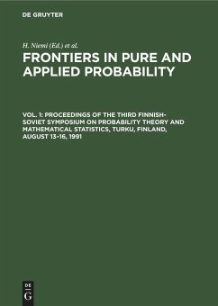 Proceedings of the Third Finnish-Soviet Symposium on Probability Theory and Mathematical Statistics, Turku, Finland, August 13¿16, 1991