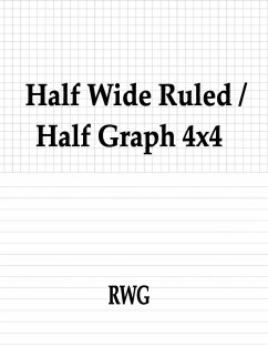 Half Wide Ruled / Half Graph 4x4 - Rwg