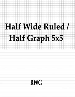Half Wide Ruled / Half Graph 5x5 - Rwg