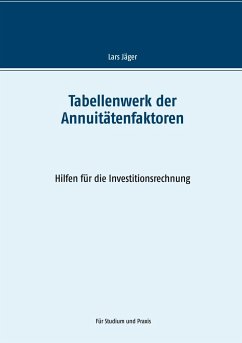 Tabellenwerk der Annuitätenfaktoren