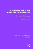 A Study of the Kanuri Language