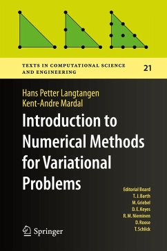Introduction to Numerical Methods for Variational Problems (eBook, PDF) - Langtangen, Hans Petter; Mardal, Kent-Andre