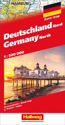 Cover Hallwag Strassenkarte Deutschland Nord 1:500.000