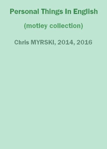 Personal Things In English (motley collection) (eBook, ePUB)