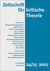 Zeitschrift für kritische Theorie / Zeitschrift für kritische Theorie, Heft 24/25 (Mängelexemplar) - Wolfgang /Kramer Hrsg. v. Bock