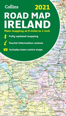2021 Collins Road Map Ireland - Collins Maps