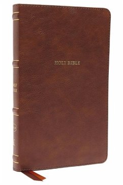 Nkjv, Thinline Bible, Leathersoft, Brown, Red Letter Edition, Comfort Print - Thomas Nelson