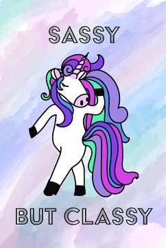 Sassy but Classy - Blank Rainbow Lined Notebook - Mantablast