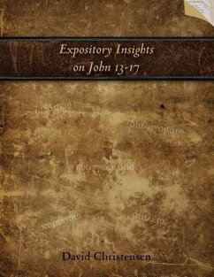 Expository Insights on John 13-17: A Workbook for Expository Preaching - Christensen, David A.