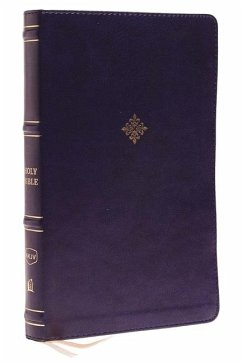 Nkjv, Thinline Bible, Leathersoft, Navy, Thumb Indexed, Red Letter Edition, Comfort Print - Thomas Nelson