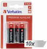 10x2 Verbatim Alkaline Batterie Baby C... - Bild 1