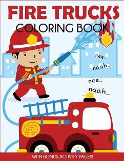 Fire Trucks Coloring Book - Blue Wave Press