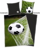 Herding 4459274050 - Fußball Wende-Bettwäsche-Set mit Reißverschluss, Baumwolle, 135x200cm Herding 4459274050 - Fußball Wende-Bettwäsche-Set mit Reißverschluss, Baumwolle, 135x200cm