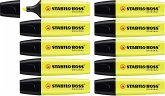 Textmarker - STABILO BOSS ORIGINAL - 10er Pack - gelb Textmarker - STABILO BOSS ORIGINAL - 10er Pack - gelb
