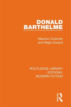 Donald Barthelme (eBook, ePUB) - Couturier, Maurice; Durand, Regis