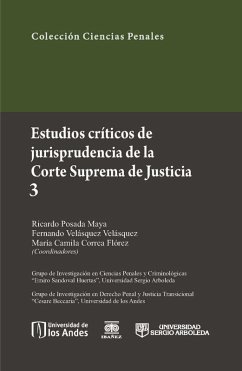 Cover Estudios críticos de la jusrisprudencia de la Corte Suprema de Justicia 3 (eBook, PDF)