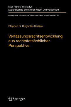 Verfassungsrechtsentwicklung aus rechtstatsächlicher Perspektive (eBook, PDF) - Hinghofer-Szalkay, Stephan G.