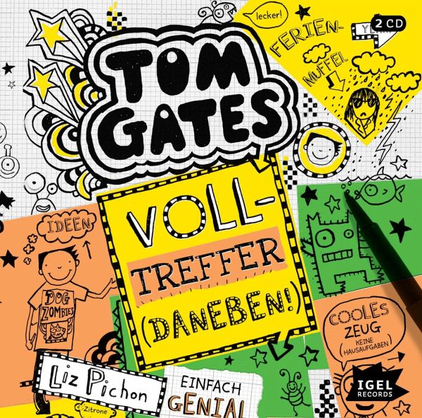 Volltreffer (Daneben!) / Tom Gates Bd.10 (2 Audio-CDs) von Liz Pichon -  Hörbücher portofrei bei bücher.de