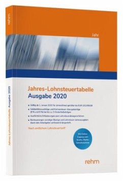 Jahres-Lohnsteuertabelle 2020